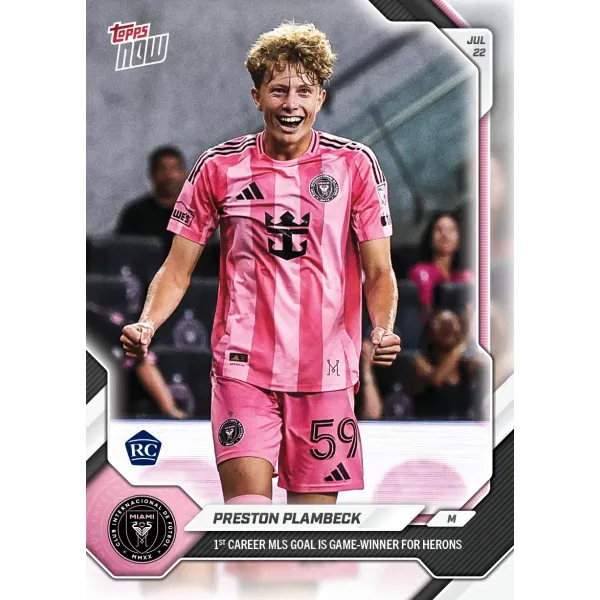Preston Plambeck - 2026 MLS Topps NOW® - Card 56