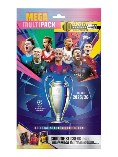 UEFA Champions League Stickers 2025/26 - Mega Multipack