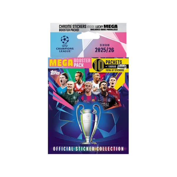 UEFA Champions League Stickers 2025/26 - Mega Eco Pack