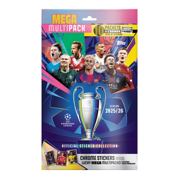 UEFA Champions League Stickers 2025/26 - Mega Multipack